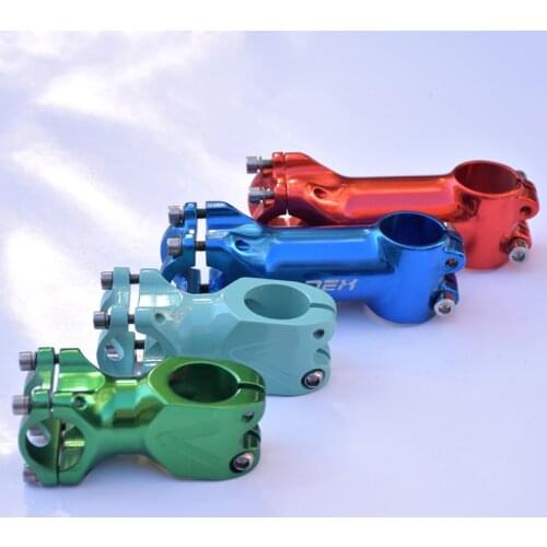 25.4mm*28.6mm*60mm 90mm Aluminum Alloy Fixie Bike Color Stem MTB Road Fixed Gear Bike Stem Riser Stand Pipe Bicycle Accessories