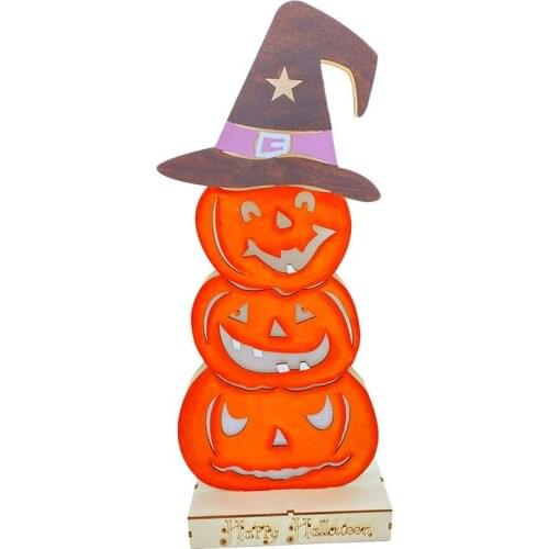 Wooden Pumpkin Cutout Unfinished Pumpkin Wooden Decorations Halloween Blank Craft Pumpkin Ornaments for DIY Halloween