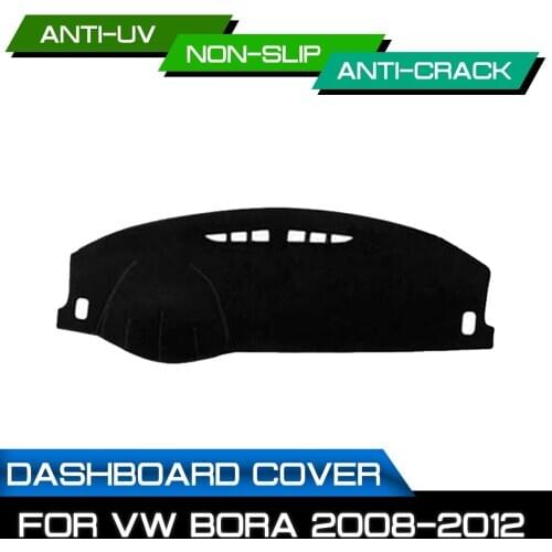 Car Dashboard Mat for Volkswagen Bora 2008 2009 2010 2011 2012 Anti-dirty Non-slip Dash Cover Mat UV Protection Shade