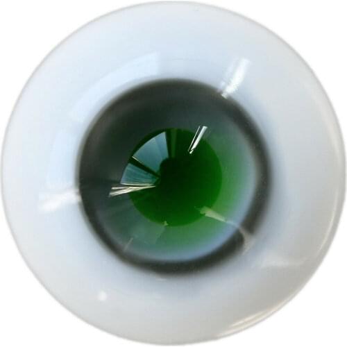 [wamami] 6mm 8mm 10mm 12mm 14mm 16mm 18mm 20mm 22mm 24mm Green Glass Eyes Eyeball BJD Doll Dollfie Reborn Making Crafts