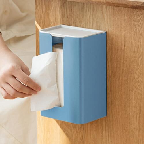 Creative Tissue Box Wall Mounted Kitchen Paper Holder Multifunction Toilte Paper Storage Case Bathroom Bedroom Livingroom Decor
