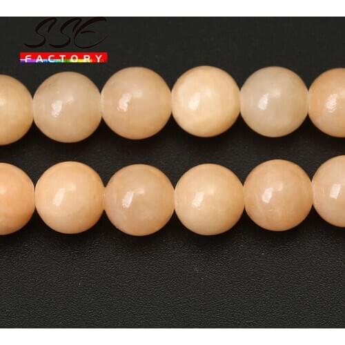 Natural Stone Light Yellow Cloud Jades Beads Round Loose Bead For Jewelry Making 15"Inches 4 6 8 10 12mm DIY Bracelet Necklace