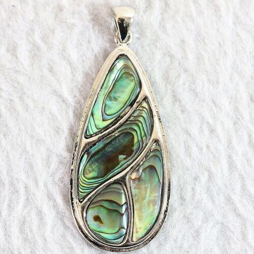 Newly abalone shell teardrop shape pendant 26x55mm fashion necklace accessories B843-2