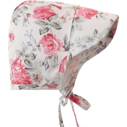 Null Summer Spring Baby Cotton Floral Printing Sun Hat Infants Wide Brimmed Bonnet Outdoor UV Protection Beach Bucket