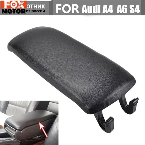 Armrest Lid Arm Rest Center Console Storage Box Cover Car Interior Styling For Audi A4 S4 B6 B7 A6 C6 2000 2002-2007 2008