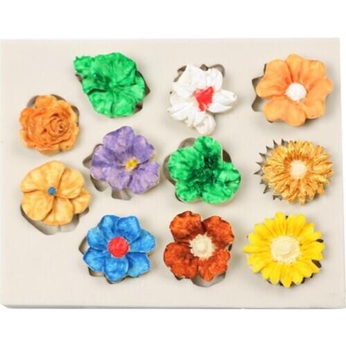 Fondant Candy Silicone Mold For Sugarcraft Cake Decoration Cupcake Topper Chocolate Jewelry Polymer Clay Soap Baking Mold