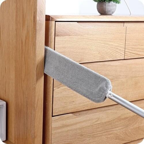Bedside Dust Brush Long Handle Mop Sweep Artifact Household Bed Bottom Gap Clean Fur Hair Sweeping Dusty Magic Microfibre Duster