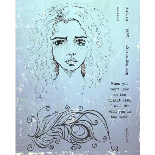 Girl Transparent Clear Silicone Rubber Stamp Seal DIY Scrapbooking photo Album A0792