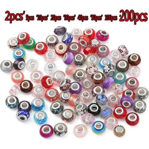 Mix And Match Random Faceted Luminous Pendant Beaded Pendant DIY Bracelet Necklace Ladies Mens Childrens Jewelry Specials