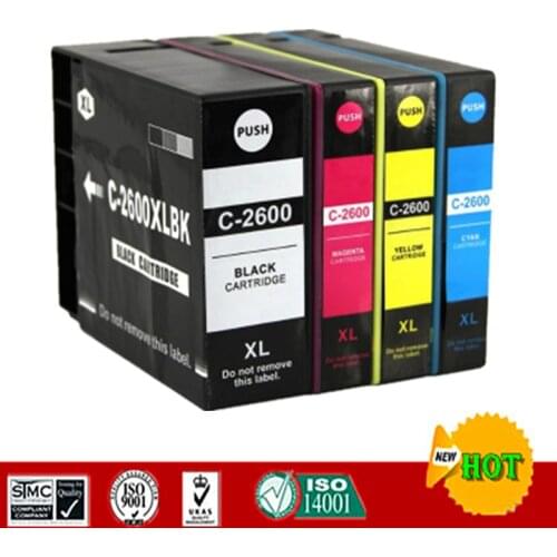 Compatible Ink cartridge for PGI2600 PGI-2600 PGI 2600 full Pigment ink for Canon MAXIFY Ib4060 MB5060 MB5360 etc