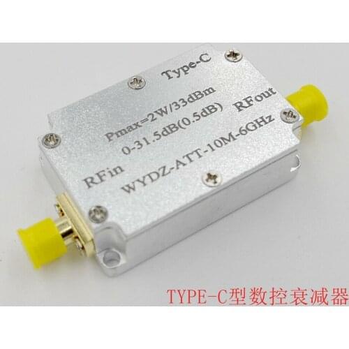 TYPE-C 10M-6GHZ 2W CNC Attenuator Step 0.5DB 0-31.5 CNC Range FOR Receiver OR Amplifier IF Signal