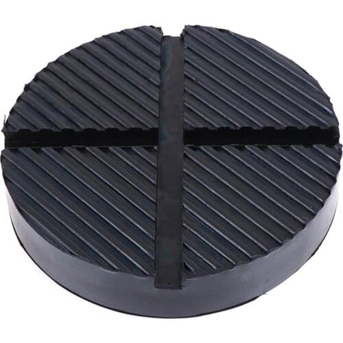 Universal car cross slotted frame rail floor jack rubber pad adapter for weld