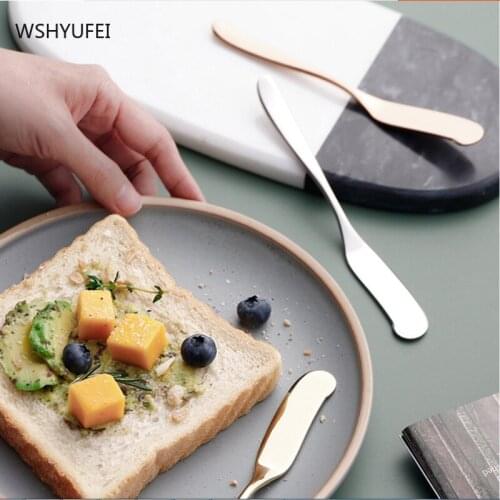 High-grade thick stainless steel refined butter knife, cream cheese sauce jam dessert cream smooth and delicate western knife