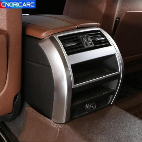 Rear Air Outlet Both Side Decorative Frame Cover Stickers Trim For BMW 5 Series F10 2011-2017 Automobile Interior Accessories