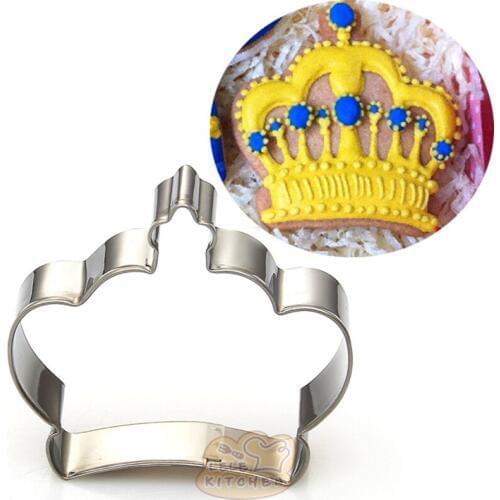 1pcs Wedding Princess Crown Moldes Metal Cookie Cutter patisserie reposteria Pastry Biscuit Cupcake Fondant Cake Decor Tools DIY