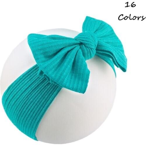 2020 New 16 COLORS Spring Autumn Wide Headband Knit Headband Stretch baby Head Wrap Twisted Headband
