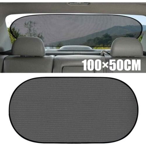 50% Dropshipping!!100x50cm Universal Car Rear Window Mesh Sunshade Sun Shield UV Protection Cover