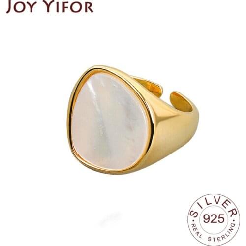 925 Sterling Silver Charming Irregular Chain Geometric Rings Gold Open Rings For Women Men Square Stone Party Gifts Accessories