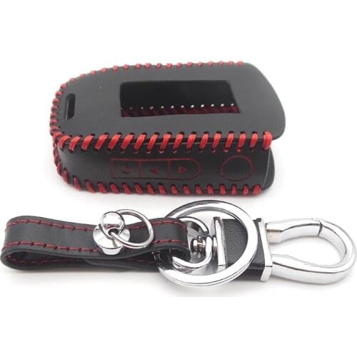 A92 Case Keychain Genuine Leather Cover For StarLine A92 A94 A62 A64 A95 LCD Remote hand-made style
