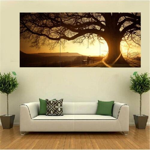 Diy 5d Diamond Painting Sunset tree landscape Cross Stitch Round square Diamond Embroidery Home art decoration