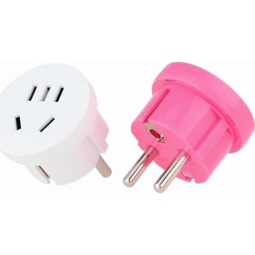 AU China CN US To EU Euro Adapter KR EU Plug Power Adapter Socket AC Power Cable Wall Charger Sockets Outlet EU Plug Converter