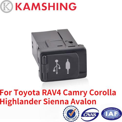 CAPQX Car AUX USB Switch Panel Adapter USB Port Adapter Jack 86190-0R010 For Toyota RAV4 Camry Corolla Highlander Sienna Avalon