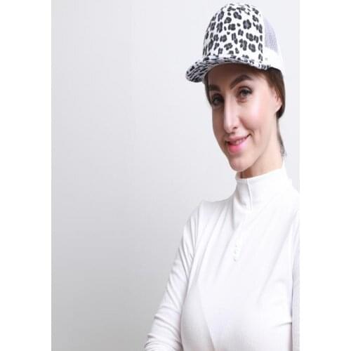 Hot Sell White Women Men Spring Summer And Autumn Sunshade Leopard Printing baseball Caps Lady Mesh Trucker Hat Fashion Hats