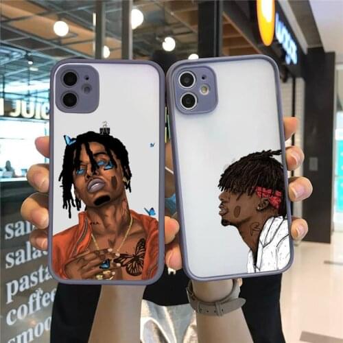 Playboi Carti hip-hop rapper butterfly Phone Cases Matte Transparent for iPhone 7 8 11 12 s mini pro X XS XR MAX Plus funda