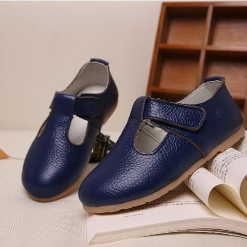 Spring autumn Girls Princess shoes new fashion Genuine Leather shoes for girls solid kids leather shoes