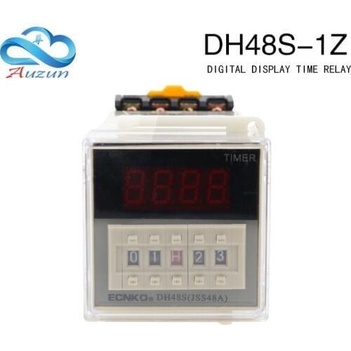 Dh48s-1z digital display time relay ac AC380/220/ dc24/12v time controller switch
