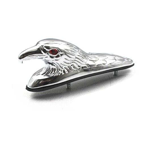 Chrome Eagle Head Ornament Statue For Motorcycle motorbike ATV Front Fender Frames & Fittings Car Bonnet