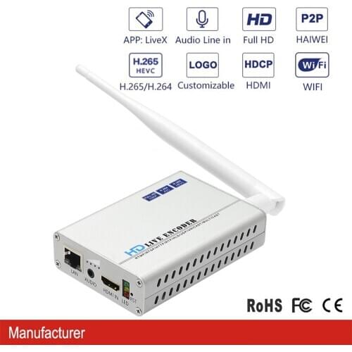 HWCODEC H8118AV-MP H.264 H.265 WiFi HDMI AV RCA Encoder IPTV Video Encoder Support HTTP RTSP RTMP RTMPS