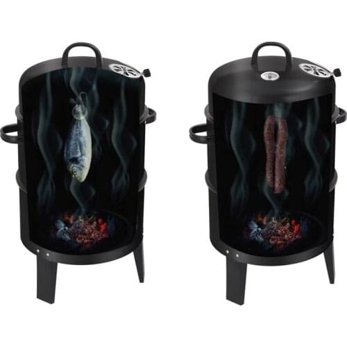 Quality Smoked Oven, Charcoal BBQ Grill, Grill Outdoor Grill, Outdoor Smoked Grill Multi-function Barbecue Pits