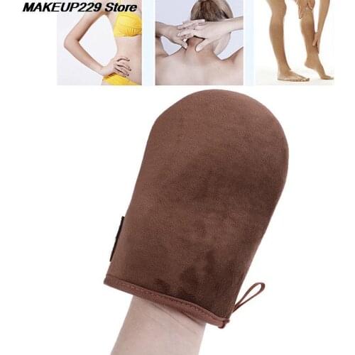 Brown Reusable Body Self Fake Tan Applicator Tanning Gloves Cream Lotion Mousse Glove Self Tanner High Quality