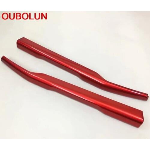 OUBOLUN For Hyundai IX35 2018 Front Under Middle Grill Lid Bumper Air Inlet Grille Decoration Cover Trim Exterior Accessory ABS