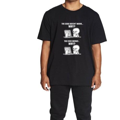 COOLMIND 100% cotton big size programmer men T shirt casual funny men T shirt o-neck oversizeed men t-shirt tee shirts tops