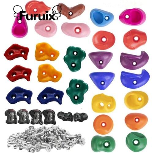 27 PCS Climbing Bracket Set with Mounting Screws and Hardware--Climbing Rocks for DIY Rock Climbing Wall