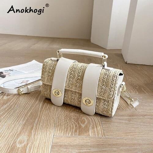 New Style Women Casual Straw Handbag Fashion Simple Mini Square Bag Summer Bag ML117