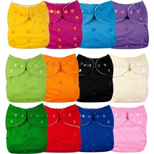 Solid Color Diaper Pants Baby Diapers Baby Washable Diapers Baby Toilet Pants Brushed Diapers Breathable And Waterproof Soft
