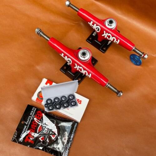 Genuine forged 139 VENTURE skateboard trucks good quality chrome steel bearings skateboards plus branded bolts nuts