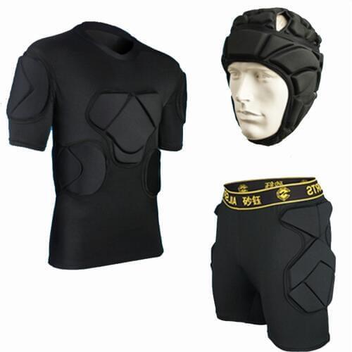 Professional Soccer Goalkeeper Jerseys Pants Jackets Sports Helmet Shirts Thicken EVA Sponge Armor Suit Knee Pad Elbow Protector