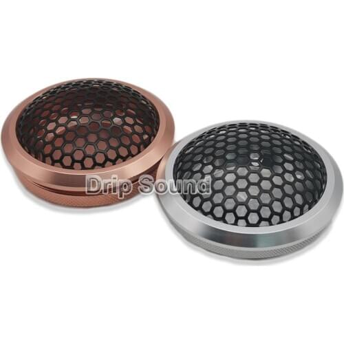 For 1.5" inch Aluminum Car Tweeter Speaker Grill Conversion Net Cover Car Audio Decorative Circle Full Metal Mesh Grille 58mm