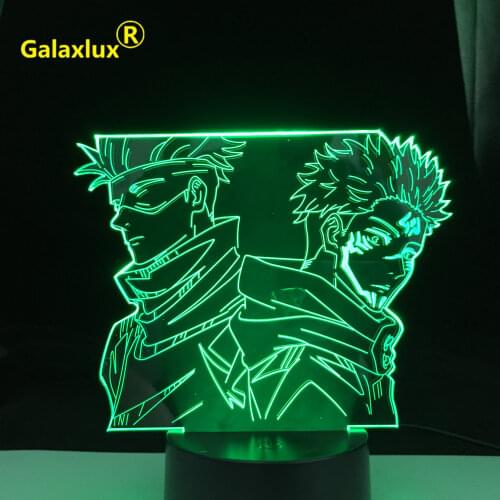 Satoru Gojo Jujutsu Kaisen Led Night Light Yuji Itadori for Room Deco Birthday Gift Jujutsu Kaisen Lamp Yuji Itadori Anime Lamp