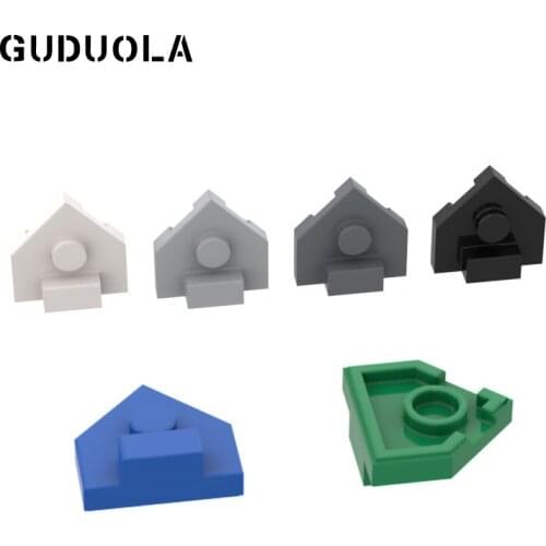 Special Plate 2 x 2 Angled with 1 Center Stud and Stop (27928) Building Block MOC Parts 50pcs/LOT