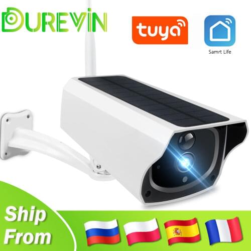 Tuya WIFI Camera 1080P HD Solar Outdoor Security Camera Smart Life Wireless Battery Home Surveillance Bullet Camera Baby Monitor