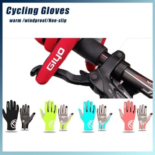 GIYO Full Fingers Cycling Gloves Touch Screen Absorbing Sweat Warm Autumn Winter Ski MTB Road Bike Motorcycle Racing Gloves