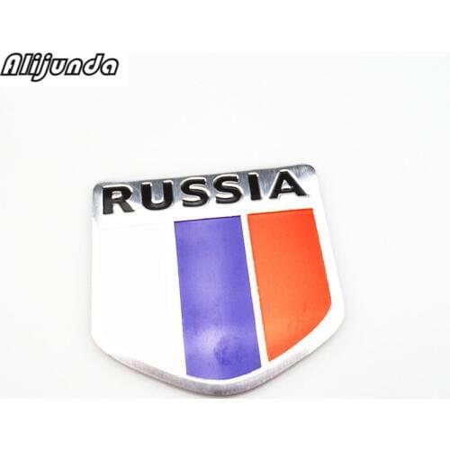 High quality Russia car sticker 3d flag logo, Label sticker accessories for Opel Astra VAUXHALL MOKKA Zafira Insignia Vectra