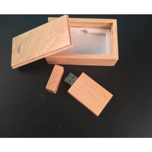 High Speed 3.0 Interface Wooden Wood Maple Custom LOGO USB 3.0 Memory flash stick Pen drive