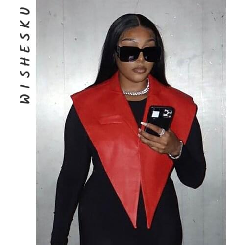 Женские кожаные куртки WISHESKU China At AliExpress