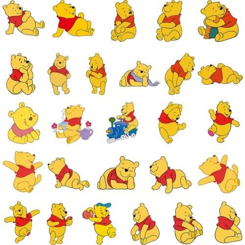 Disney Winnie the Pooh Sleep and Eat Play Jewelry Epoxy Acrylic Handmade Earrings Jewelry Accessories For Friends